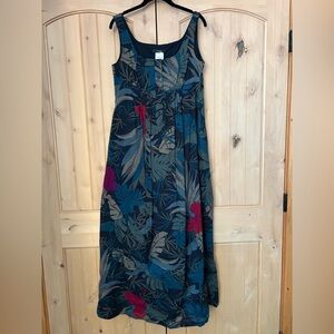 MaxMara Floral Empire Waist Maxi Dress